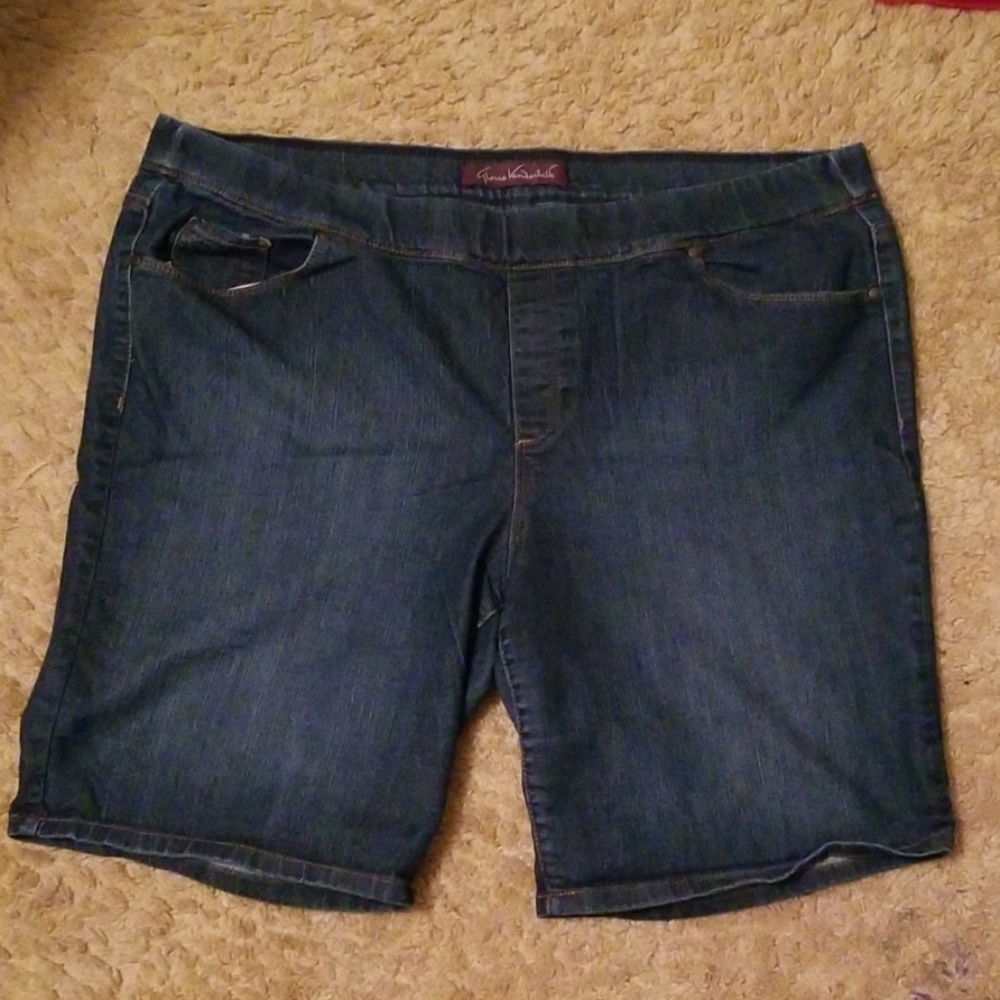 Denim Pull on Bermuda Shorts